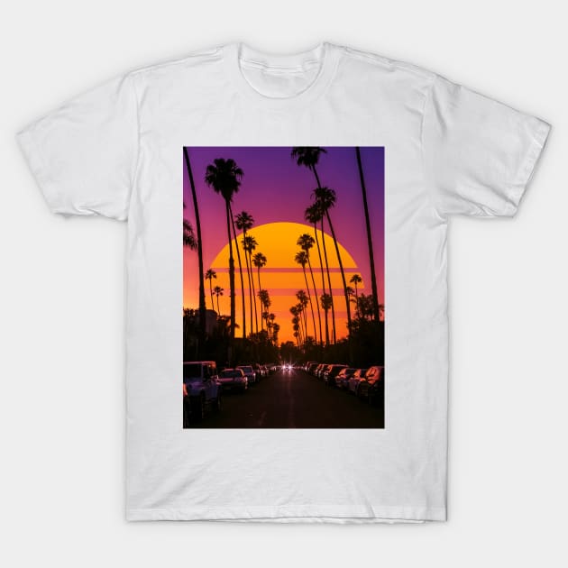 Retro sunset T-Shirt by Ritvik Takkar